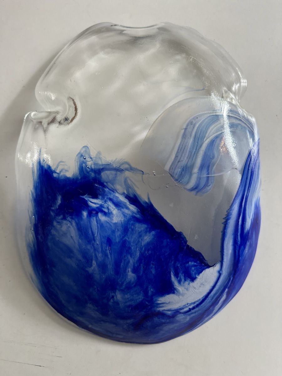Ciotole: Blau-weisse Glasschale. – Usato da Zürich venduto da Chaeffeler 1