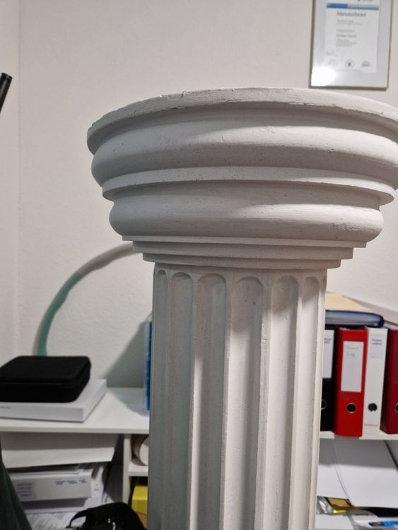 Stuck Säule aus echtem Stuckgips 1,20m×0,3m ä, versiegelt | Kaufen auf ...