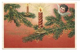 Weihnachten - Ein frohes Fest - Engel - Präge-Litho - 1907