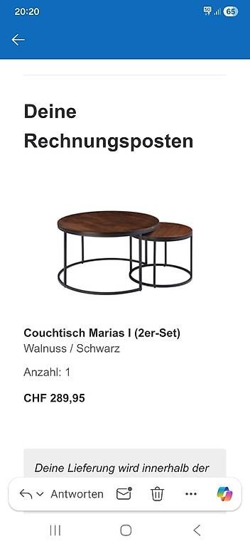 Tables: Couchtisch – D'occasion à Seuzach par H.Nuhiji