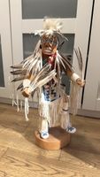 Puppe Indianer mit Federschmuck 55cm handgemacht guter Zusta