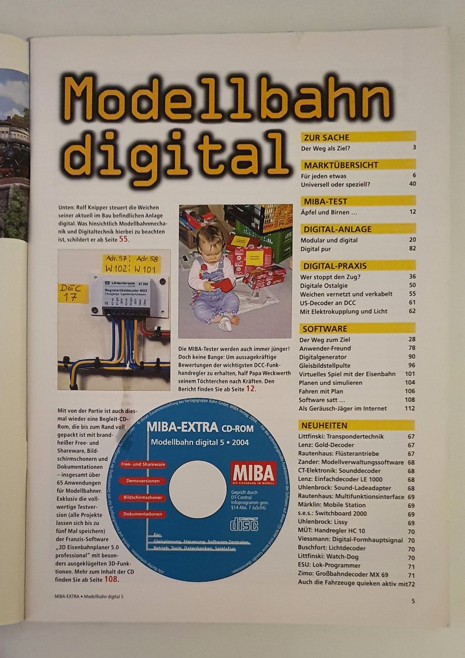 Zeitschriften & Magazine: MIBA Extra 5/2004 ‐ Modellbahn digital – Gebraucht aus Sisseln AG von murmi83 2