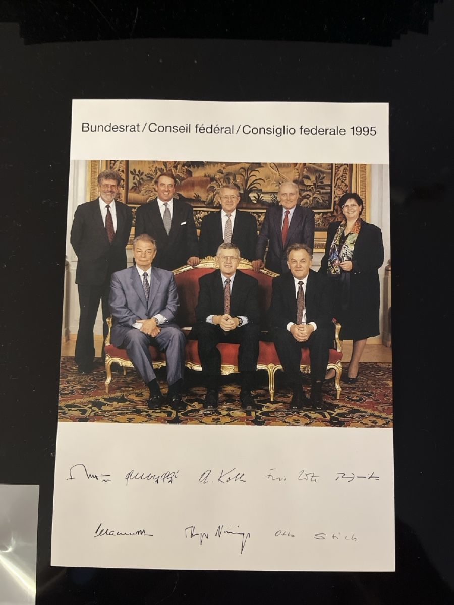Autographes: Altes Bundesratsfoto – D'occasion à Berschis par zuellig02