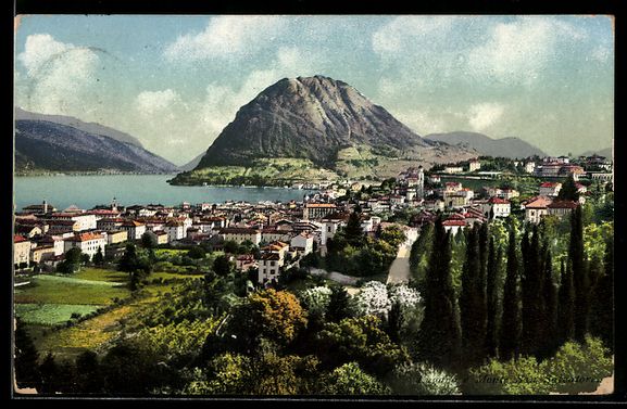 Cartes postales: Lugano, Panorama e Monte San Salvatore – D'occasion à Berlin par bartko-reher