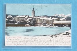 Gruss aus Olten - Winter 1904 - Post Starrkirch