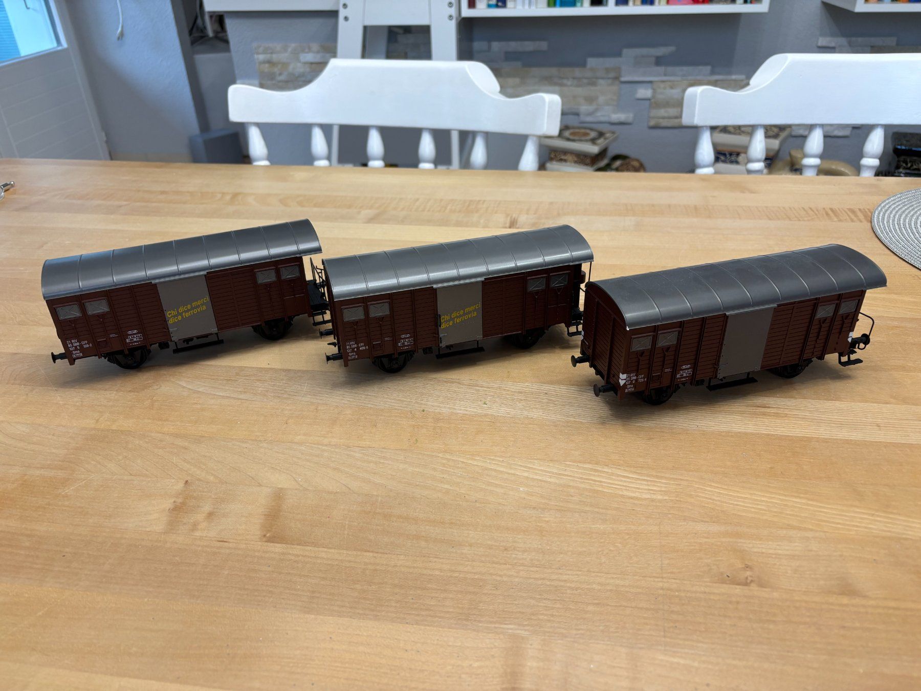 Modellini di ferrovie: Modellbahn Spur 0, Allmo Güterwagen im 3er Pack – Nuovo (secondo la descrizione) da Gränichen venduto da bea_nkz7 2