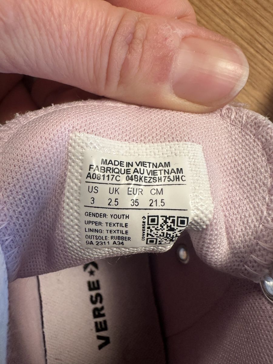 Converse Scarpe per ragazze: Converse All Star Grösse 35 rosa mit Blumen  – Usato da Winterthur venduto da Zip8 3