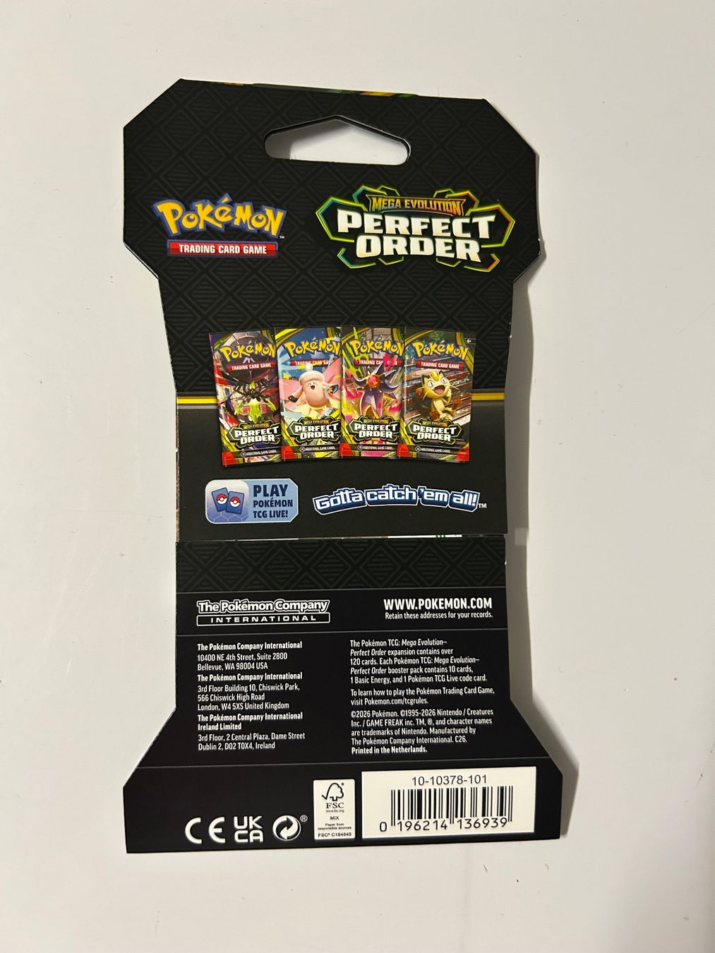 Pokémon Sammelbilder & Trading cards: Pokemon Perfect Order Sleevd Booster EN – Neu und originalverpackt aus Wangen an der Aare von SG94 4