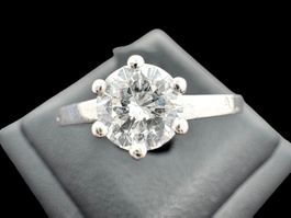 Solitär Diamant 0.69c Ring 18k Weissgold Grösse 55 *S2250