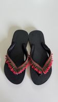 Schwarze Flip Flops, Grösse 39/40