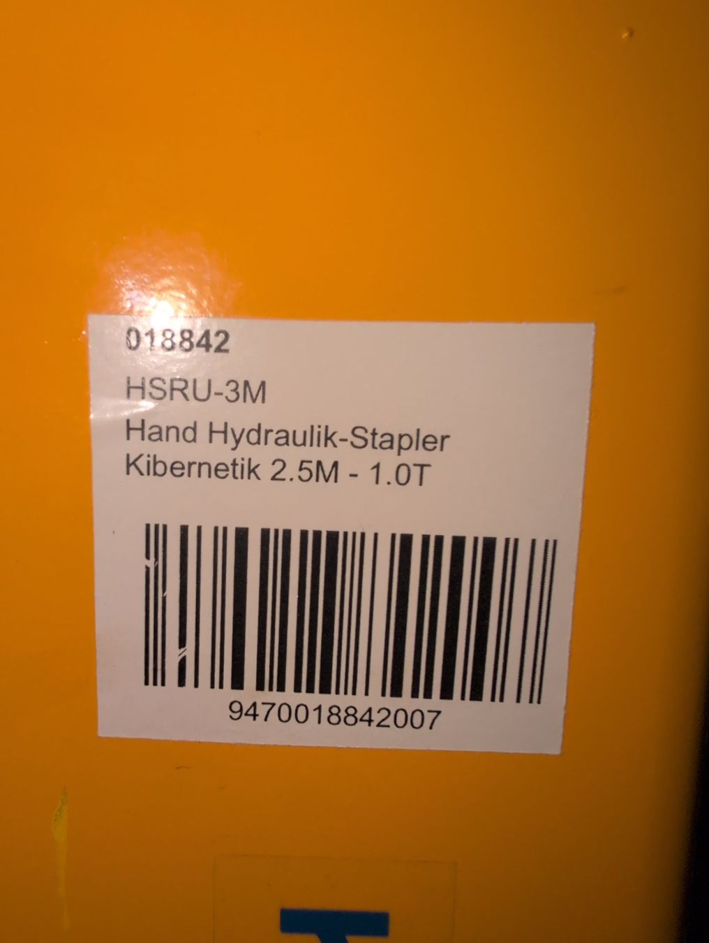 Carrelli elevatori e a forche: Kibernetik Hand Hydraulik-Stapler, Gabelstapler 2.5m – Nuovo (secondo la descrizione) da Uster venduto da Mooreas 2