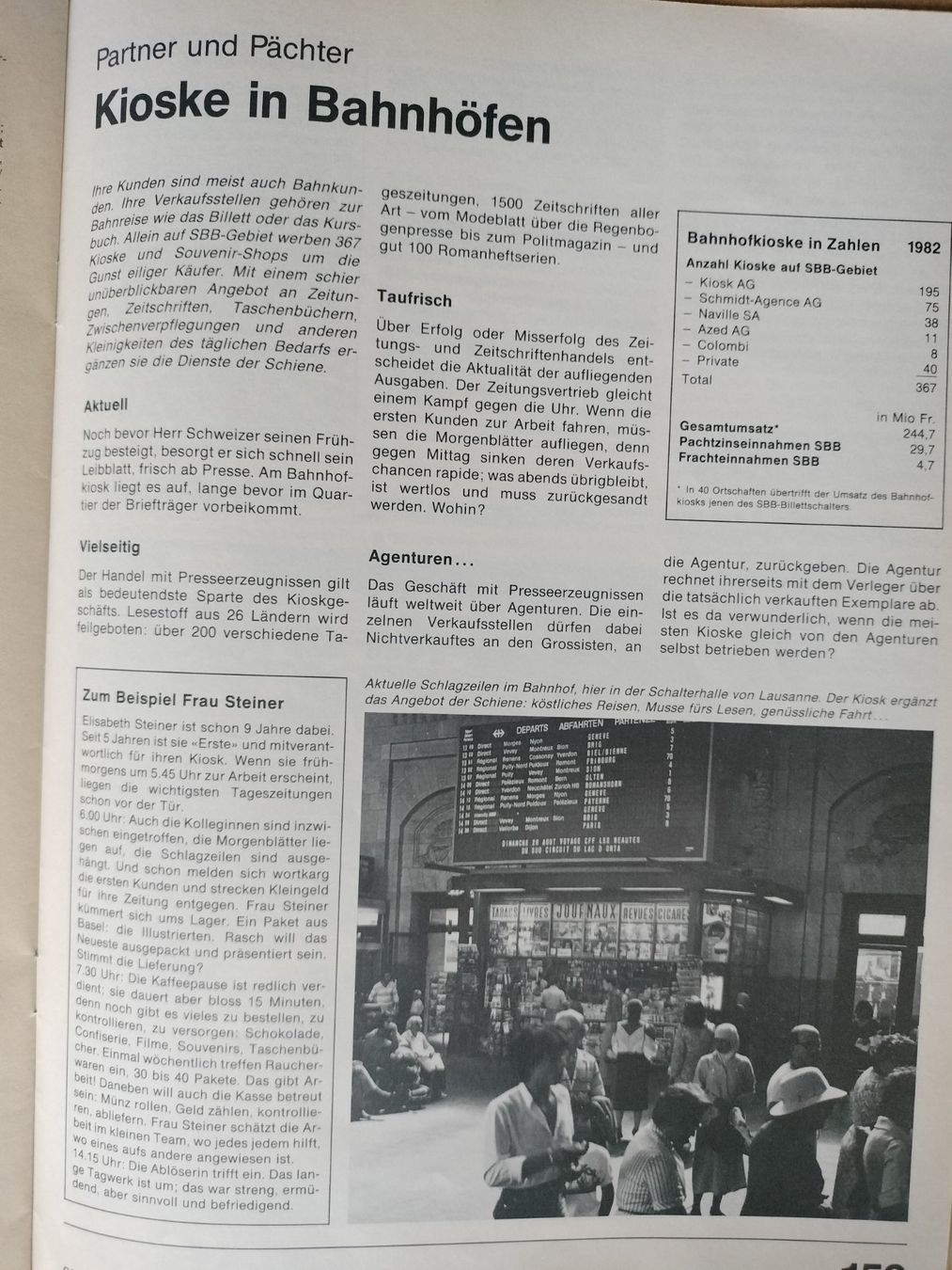 Riviste & Magazine: SBB CFF FFS Nachrichtenblatt von 1983 – Usato da Schwanden Sigrisw venduto da pho_2mc9 8