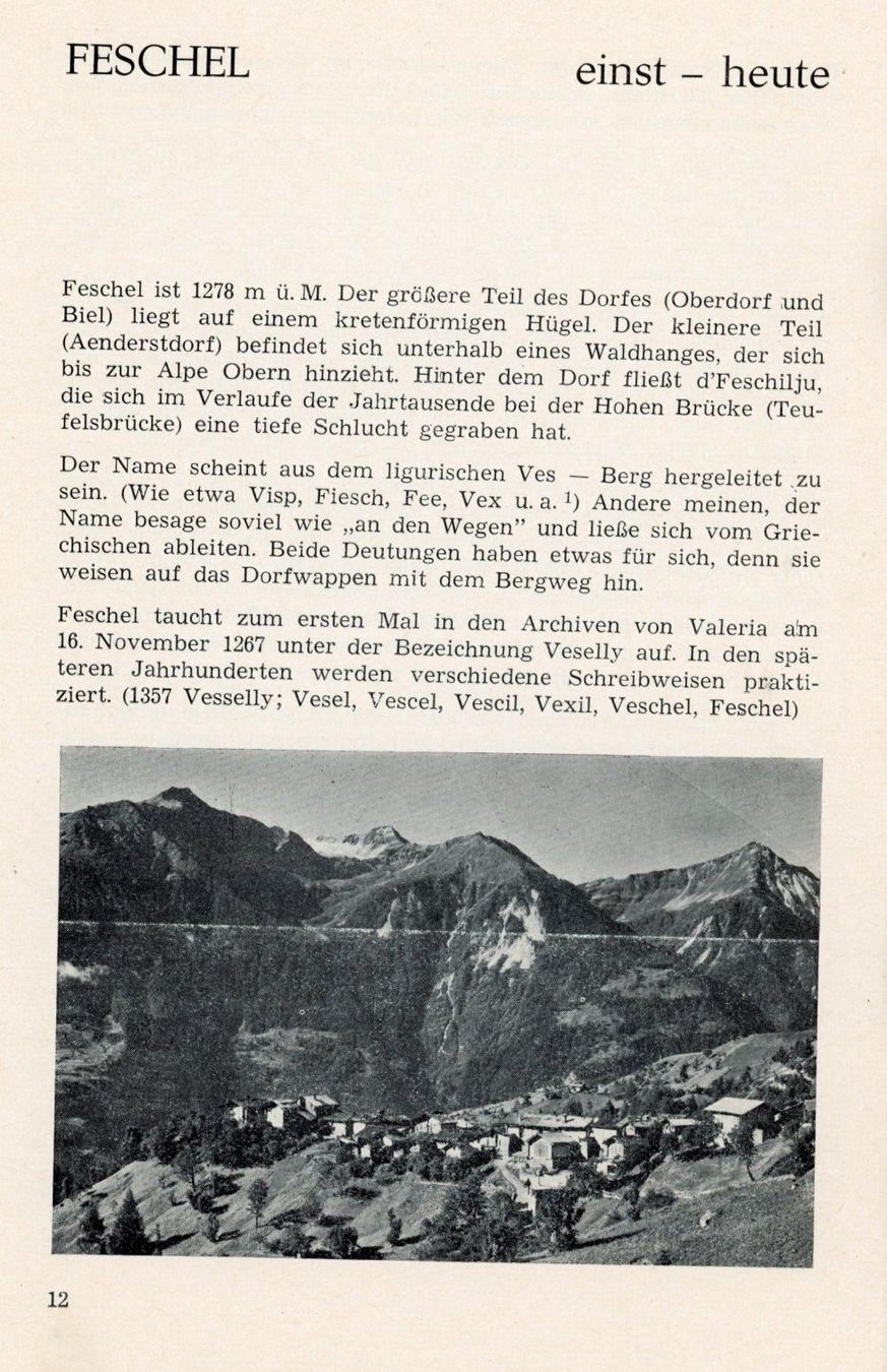 Cartoline postali: Feschel  VS  /  Guttet  /  Wyler  /  Grächmatten    um 1969 – Usato da Brig venduto da Valcards54 5