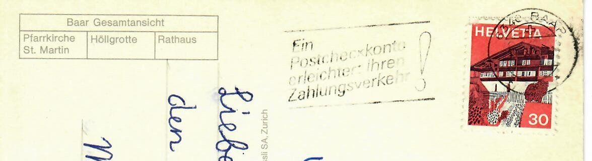 Cartoline postali: Baar – Usato da Hochdorf venduto da Ziegel-16 1