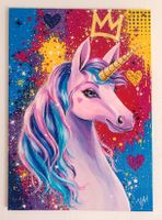 MAGICAL UNICORN – Originalgemälde, handgemalt, 50×70 cm 