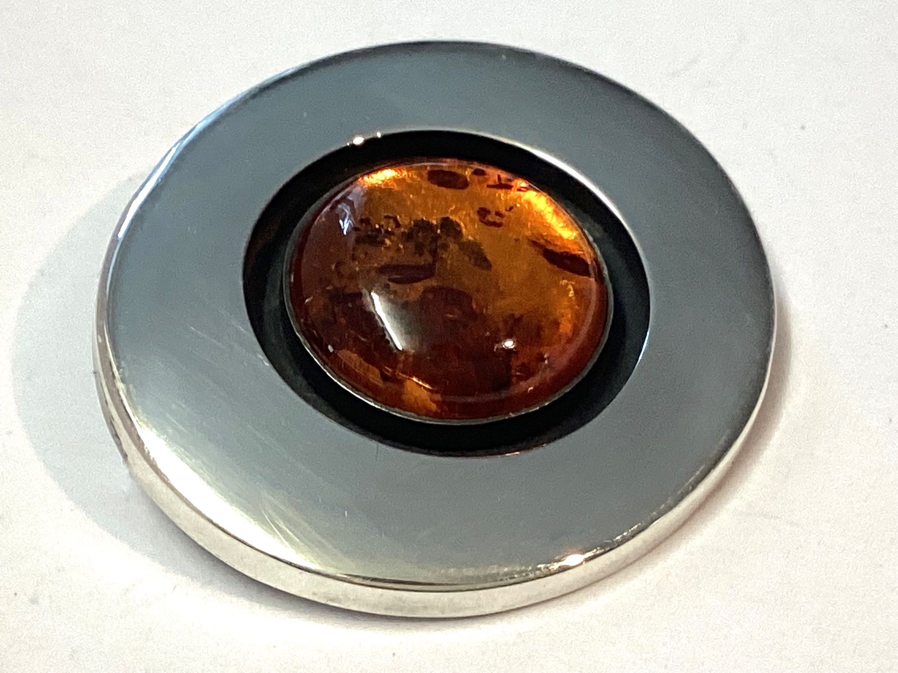 Spille & Fermagli: Original alte Bernstein 925 Silber Brosche mit Punzen – Usato da Eglisau venduto da mar_5rn2 1