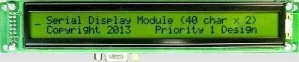 Componenti elettronici: JHD4002 40x2 Zeichen LCD Display grün – Nuovo e nell'imballaggio originale da Illnau venduto da diy-shop