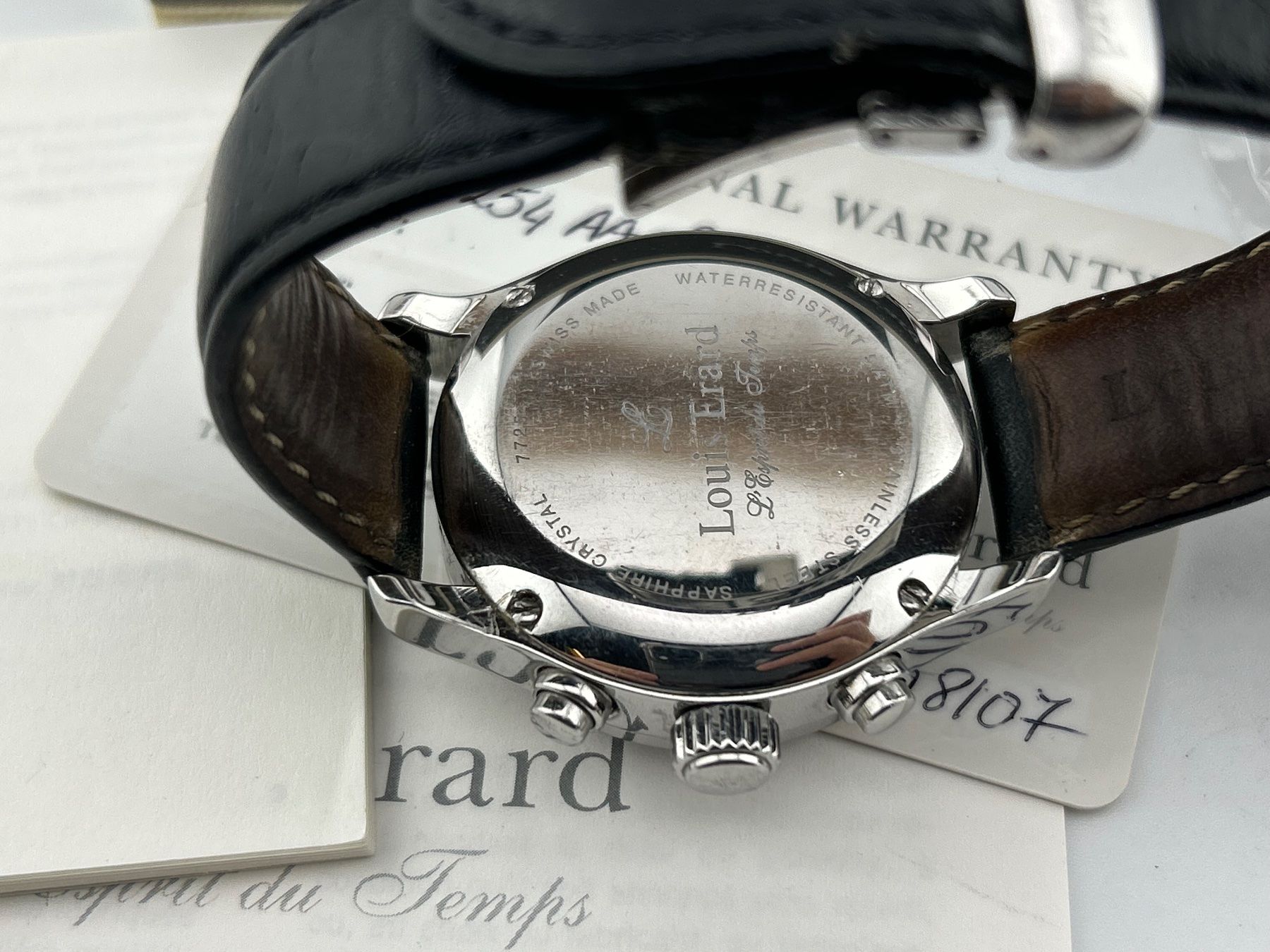 Louis Erard Orologi: LOUIS ERARD chronographe Full Set – Usato da Biel/Bienne venduto da MrP_WatchesBiel 3