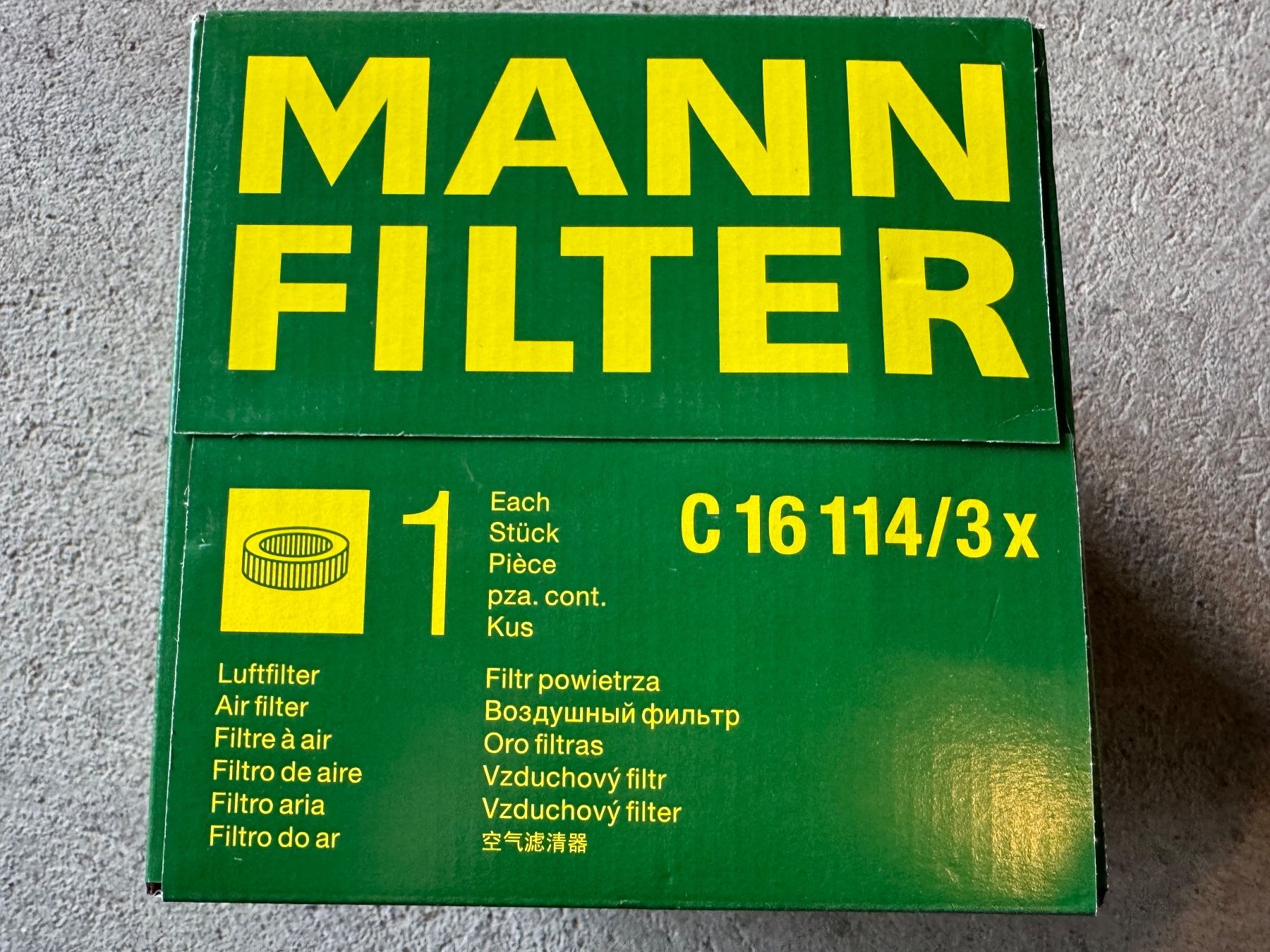 Man Toutes les pièces auto: MANN-FILTER C 16 114/3x Luftfilter-Einsatz, Neu – D'occasion à Horriwil par Marzocco1 1