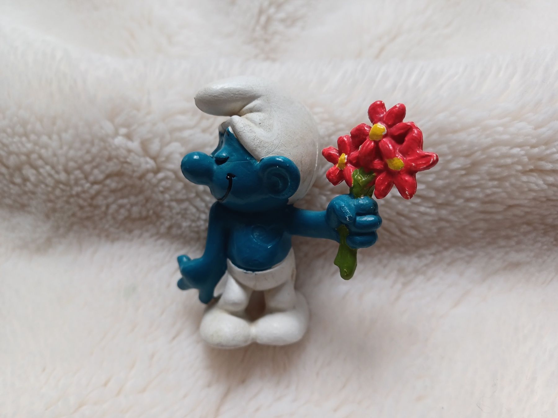 Schleich Statuette: Schleich und Peyo - Schlumpf mit Blumen – Usato da Würenlos venduto da Abracadabra26 9