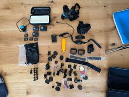 GoPro Set: Hero 10 Black, Hero 7 Black, Hero 5 (+Zubehör)