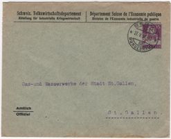 15 Rp. Tell auf Privatganzsache vom IKW in BERN