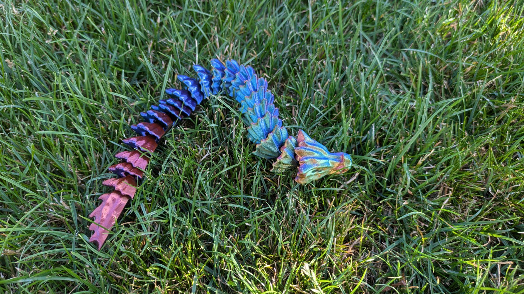 Statuette: Drache - Articulated Bonedragon - 25 cm - Rainbow – Nuovo (secondo la descrizione) da Staufen venduto da Fleby84