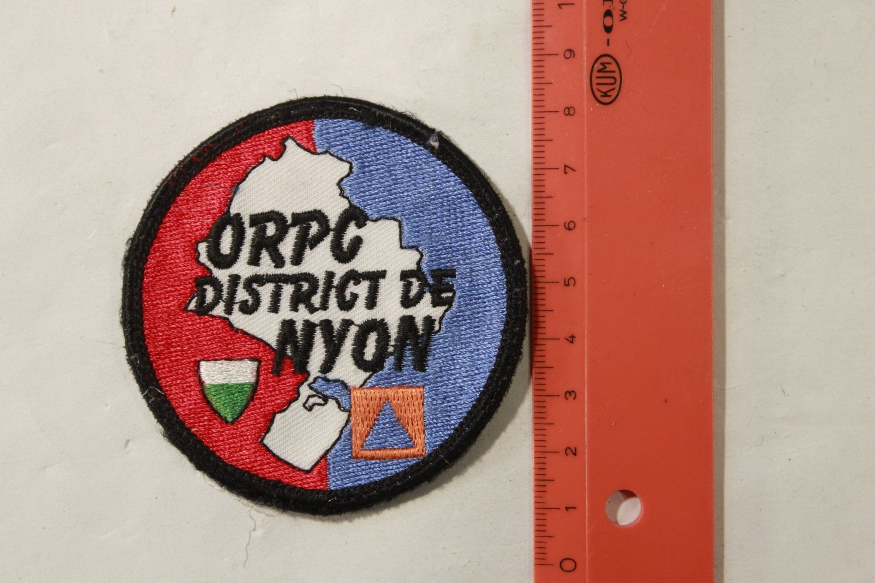 Schweizer Armee Plaketten & Abzeichen: Badge ORPC Nyon – Gebraucht aus La plaine von 762