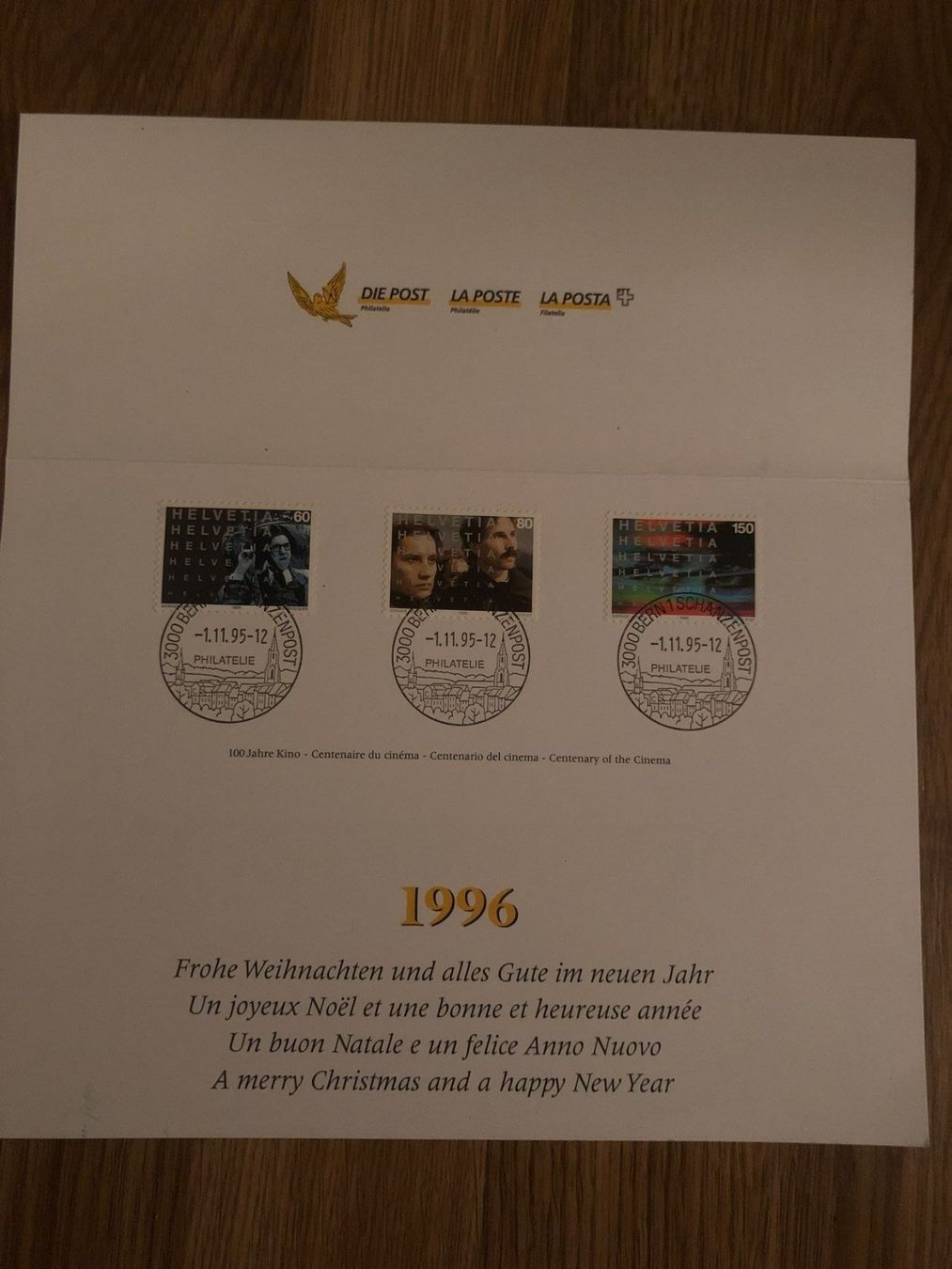 Tutti i francobolli: PTT-Weihnachtskarte 1.11.95 – Nuovo (secondo la descrizione) da Landquart venduto da interesse63