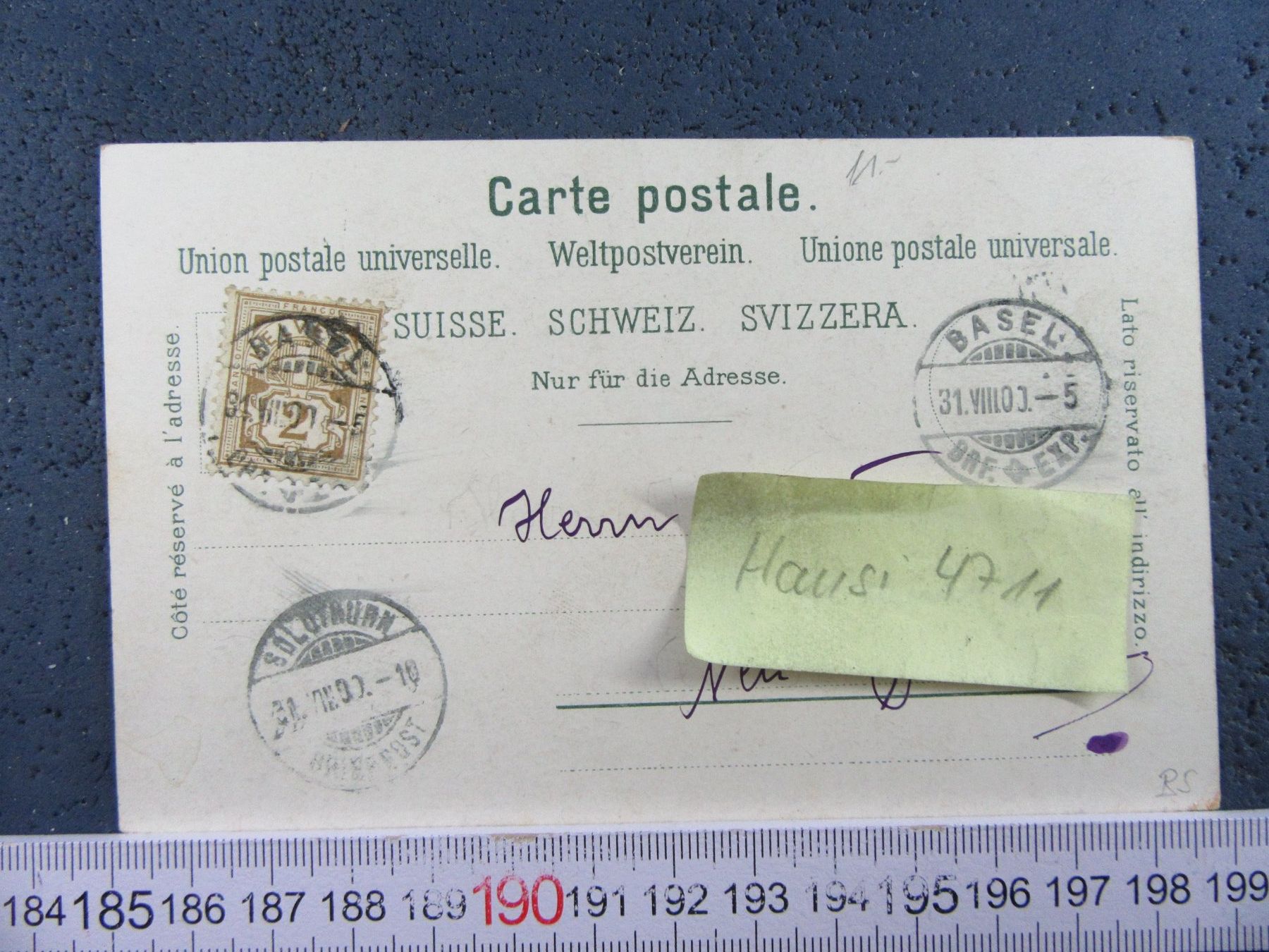 Cartoline postali: BASEL 1900 JOHANNITERBRÜCKE AK-BS – Usato da Ettingen venduto da Hausi4711 1