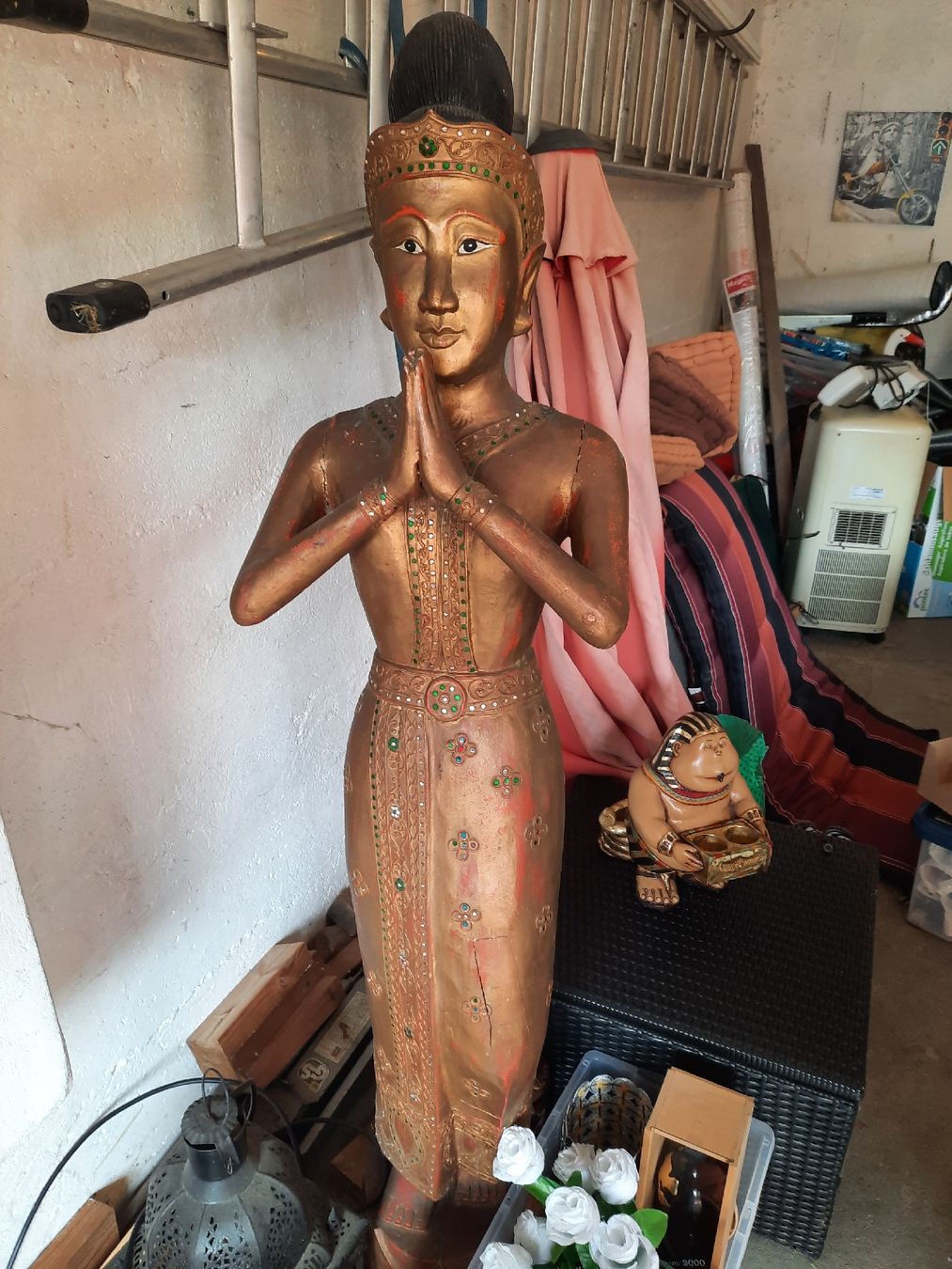 Sculture & Statue: Asiatische Tempeldienerin – Usato da Heimberg venduto da Aurel04 1