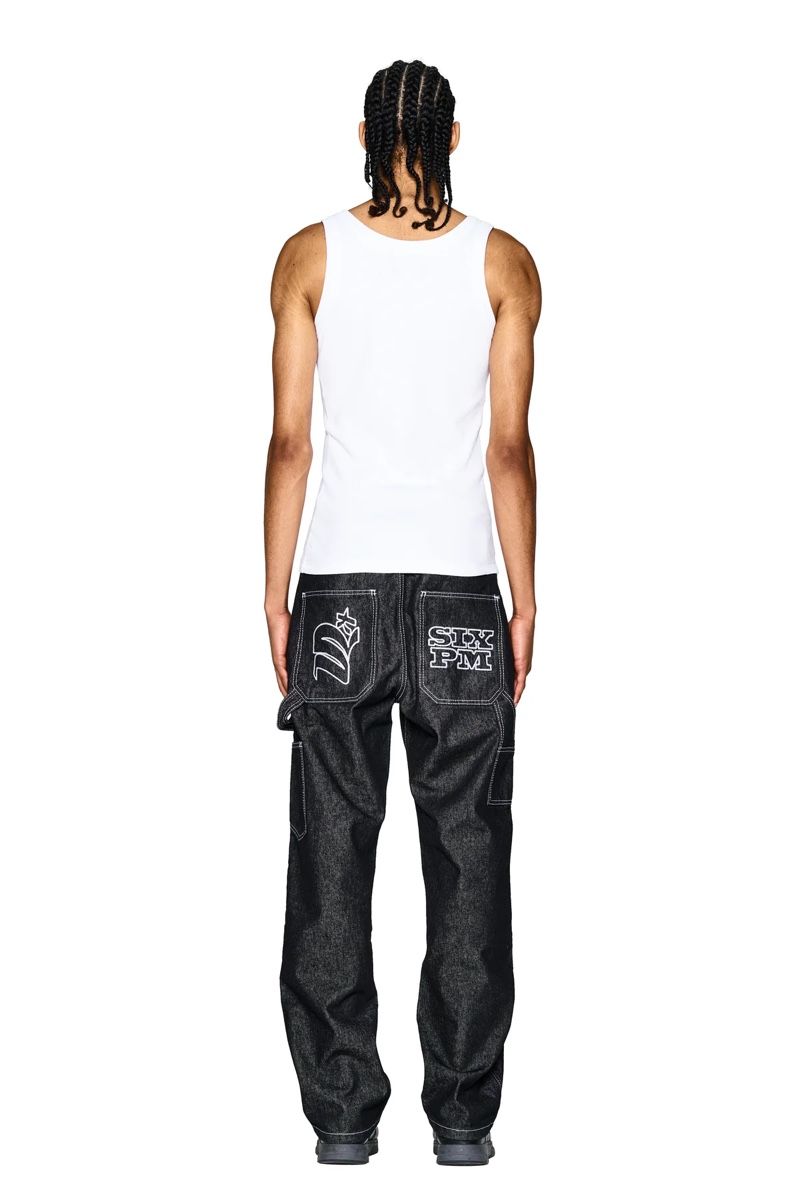 6PM Jeans: 6pm X slawn LOGO DENIM JEANS BLACK – Usato da Zürich venduto da ram__0n 3