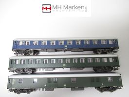 Rivarossi 3-tlg Reisezugwagenset Deutsche Bahn o.OVP DC H0