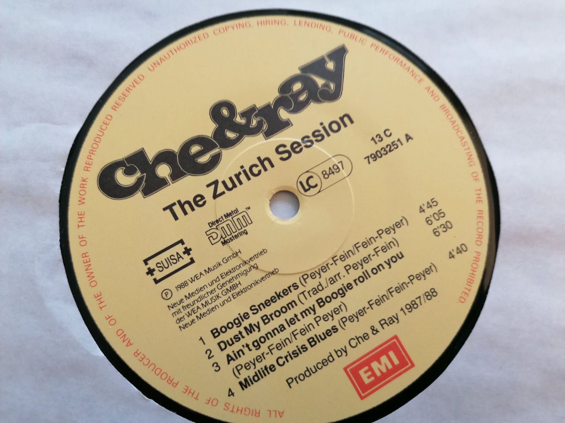Dischi in vinile: LP - Che & Ray - The Zurich Session, signierte – Usato da Basel venduto da vintagecollector 3