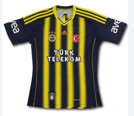 🟡🔵  Adidas Fenerbahçe Istanbul Trikot – Saison 2013/14 –M