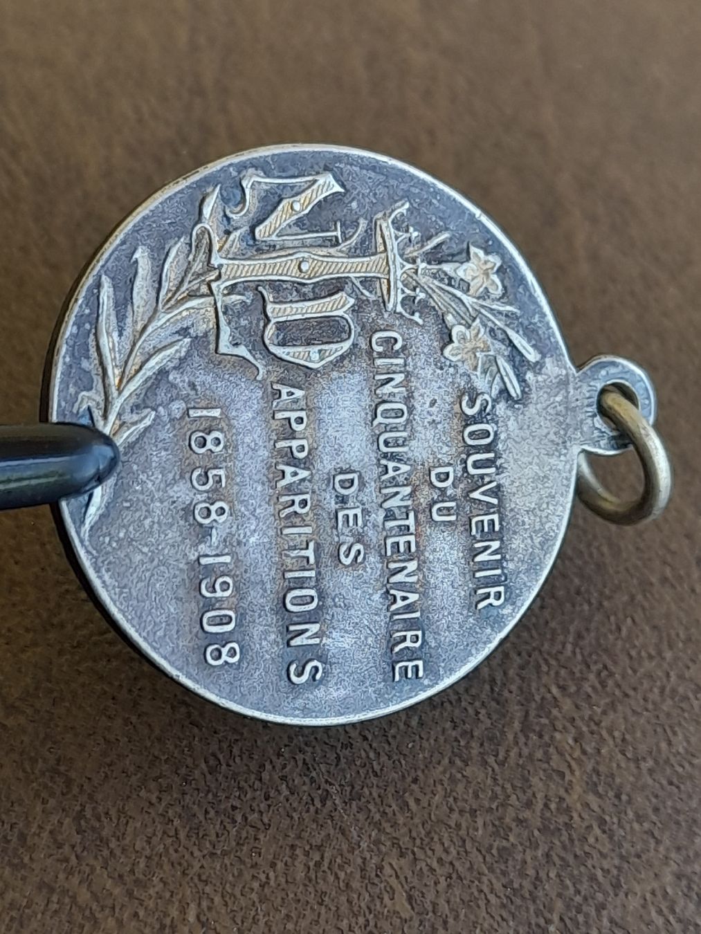 Medaglie: Antike religiöse Medaille 1858 - 1908 Lourdes – Usato da Basel venduto da Basel_20 4