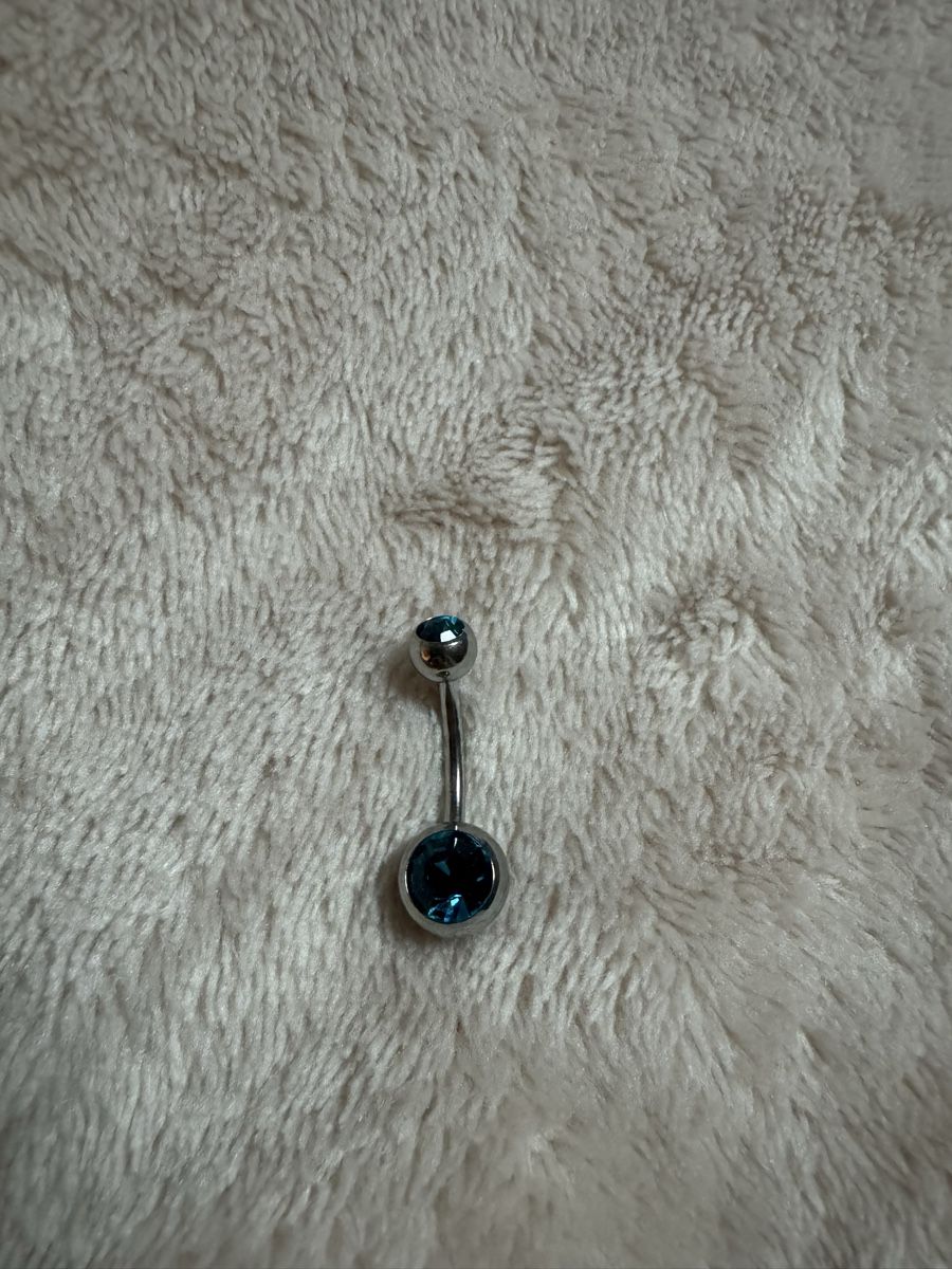 Gioielli per piercing: Bauchnabelpiercing mit blauen Steinen Sommer-Schmuck  – Usato da Heiden venduto da Bettyk11.