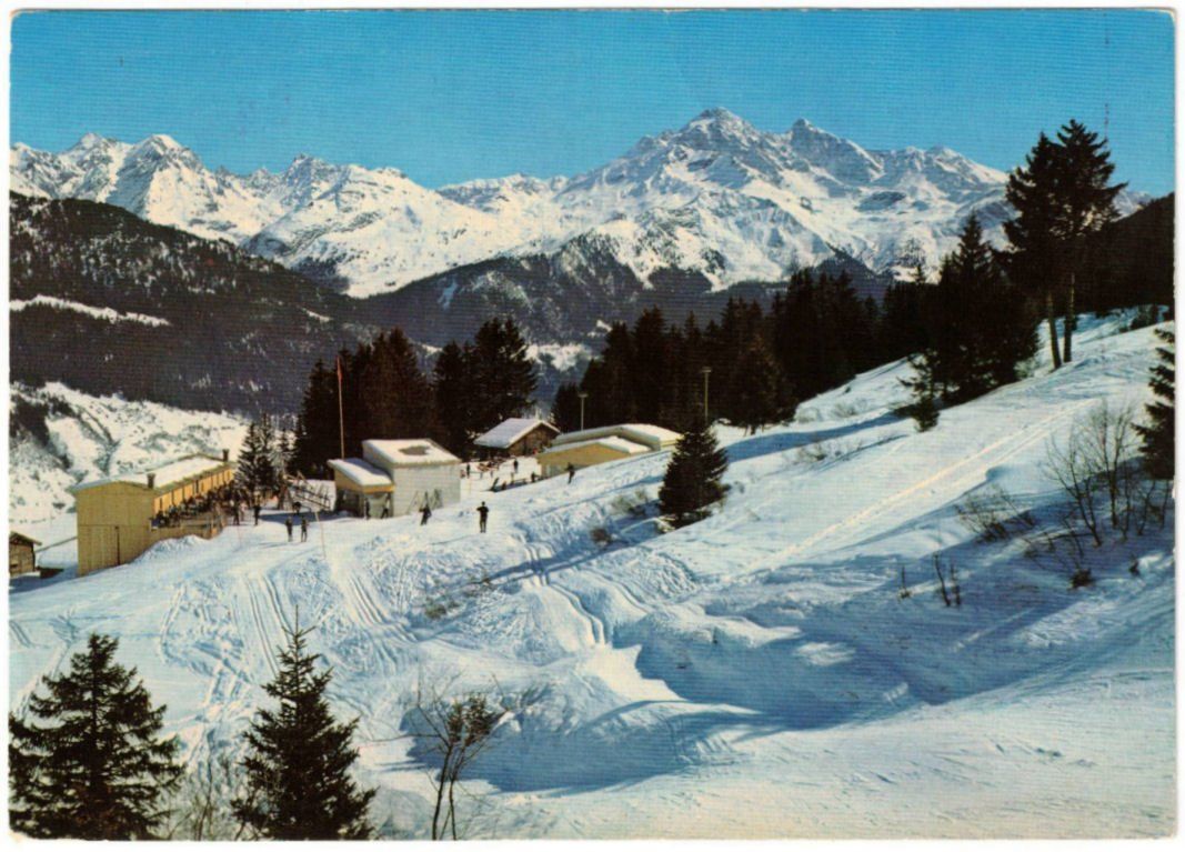 Cartoline postali: Savognin - Mittelstation Tigignas – Usato da Binningen venduto da Mountainrider