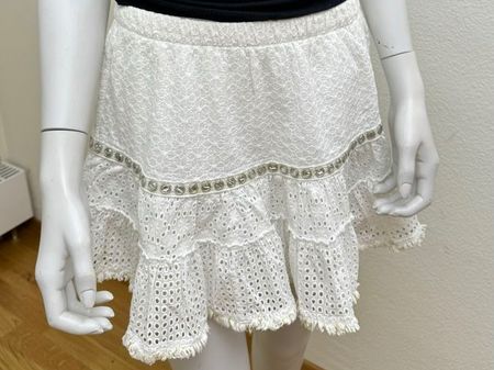 Rock | weiss | spitze | Gr. M | Von Virginia Vald