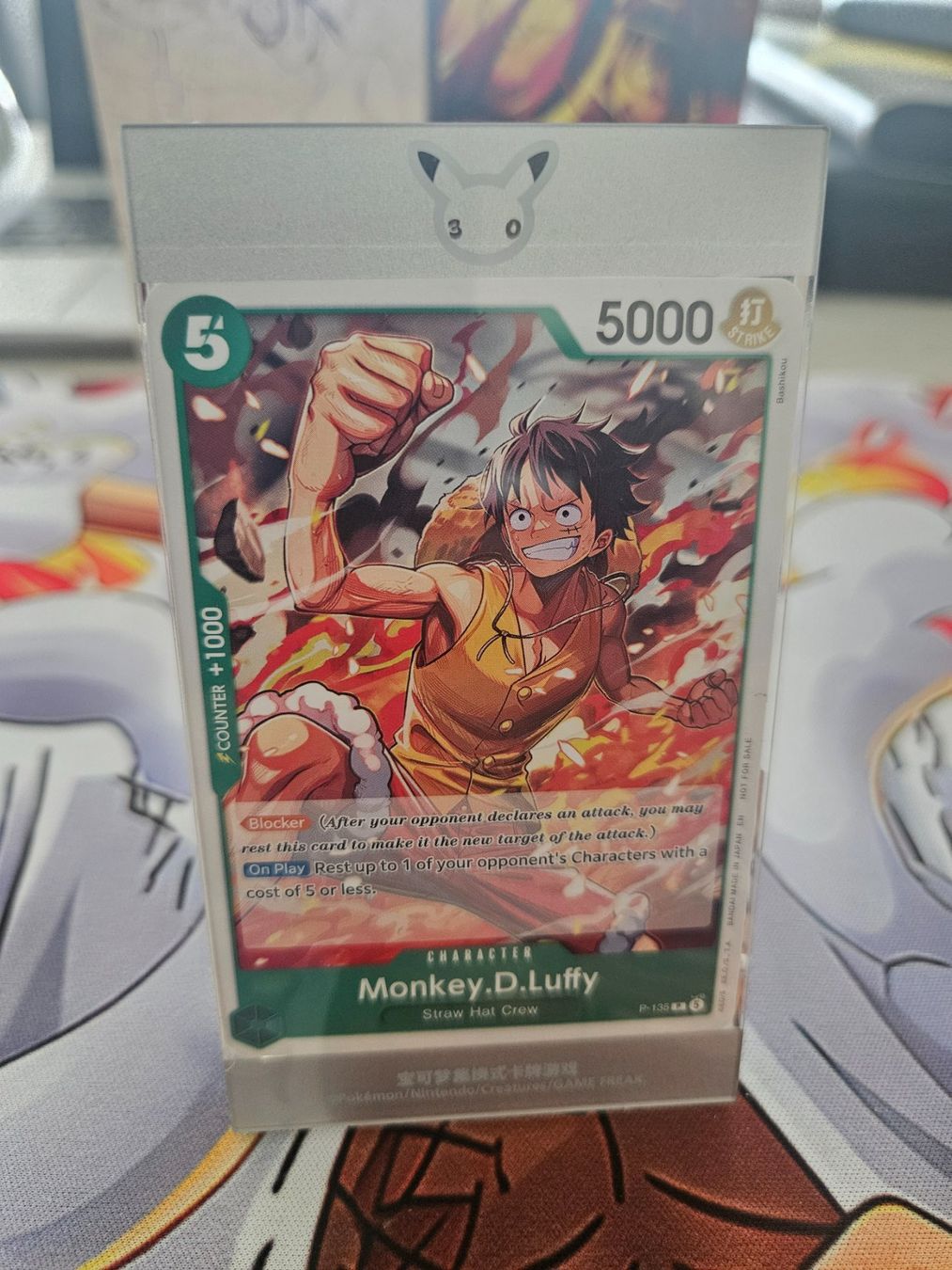 Bandai Sammelbilder & Trading cards: One Piece Monkey D. Luffy P-135 – Gebraucht aus Castione von hna_k567