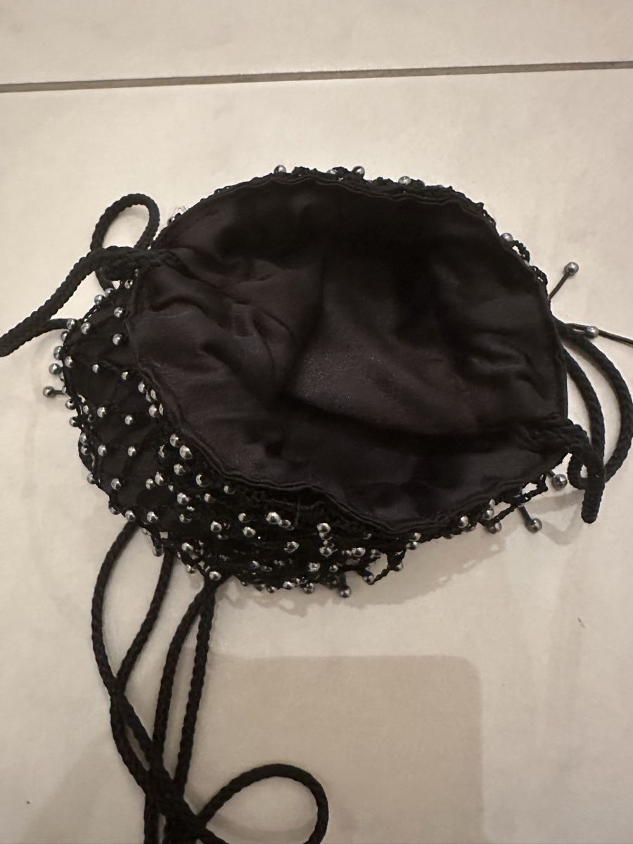 Taschen für Damen: Perlenbestickte Abendtasche mit Fransen in schwarz – Neu (gemäss Beschreibung) aus Münsingen von Innchen 7
