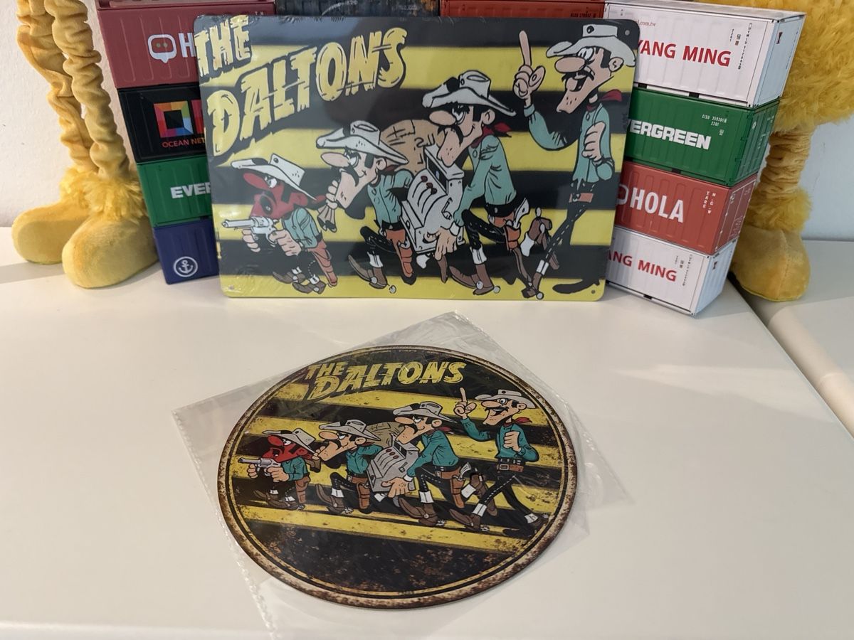 Schilder: Dekoschild Blech Replika "The Daltons" rund neu – Neu und originalverpackt aus Basel von Zomeg 2
