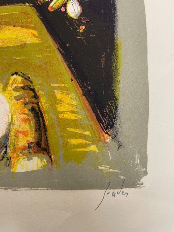 Rudolf Zender – Signierte Lithografie „Stillleben“ 5