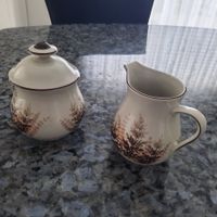 Zuckerdose + Milchkrüglein, Winterling Marion  Porzellan