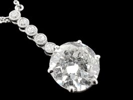 Diamant 1.63ct I, SI1 (Zerti) Halskette 18k 42.5cm *S266