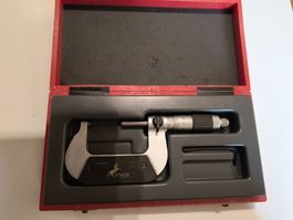 1 Etalon Mikrometer 25mm bis 50mm in Box gebraucht s. Fotos