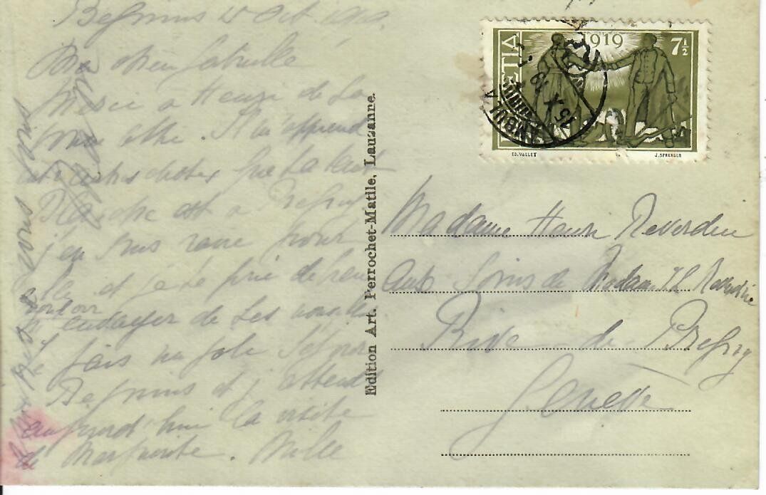 Cartoline postali: Begnins  Château  1919 – Usato da Hochdorf venduto da Ziegel-16 1