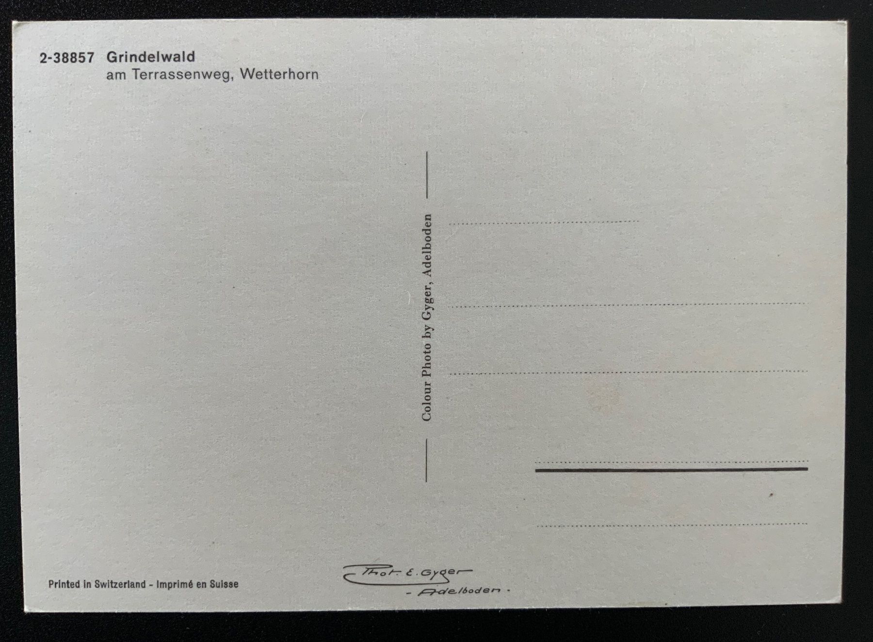 Cartoline postali: Ansichtskarte ungelaufen/ Grindelwald – Usato da Sempach Station venduto da blackhors 1