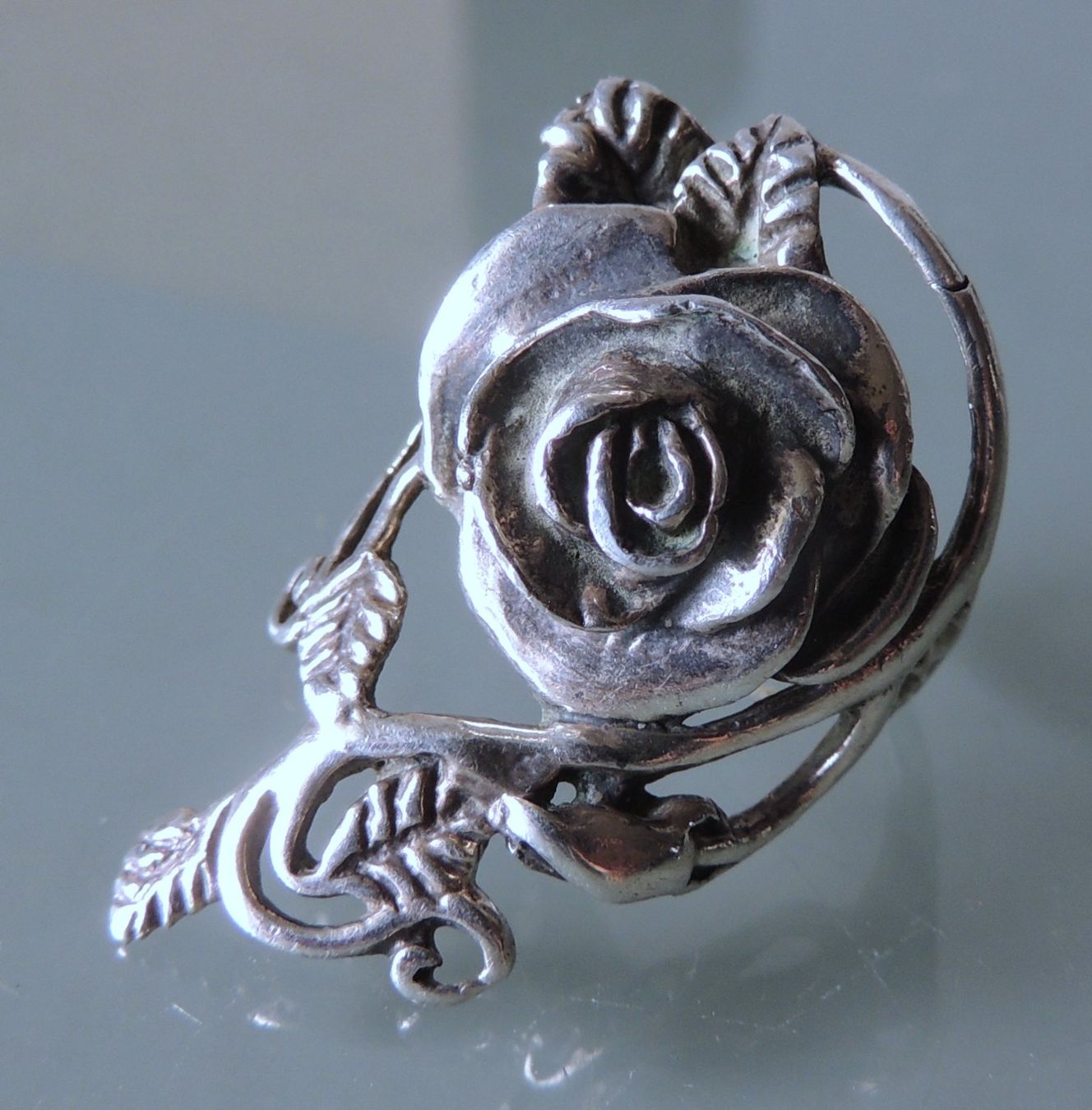 Ringe: Silber 925 Fingerring Rose Gr. 53 – Gebraucht aus Waldenburg von schaller707 2