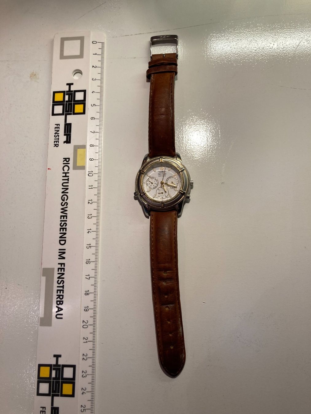 Sector Orologi: Sector ADV 5000 Herrenuhr Chronograph Lederarmband – Usato da Zwingen venduto da Hugom 1